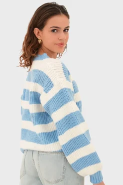 "Darling" vest striped blue