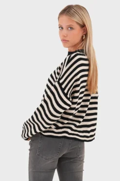 "Fall" sweater striped