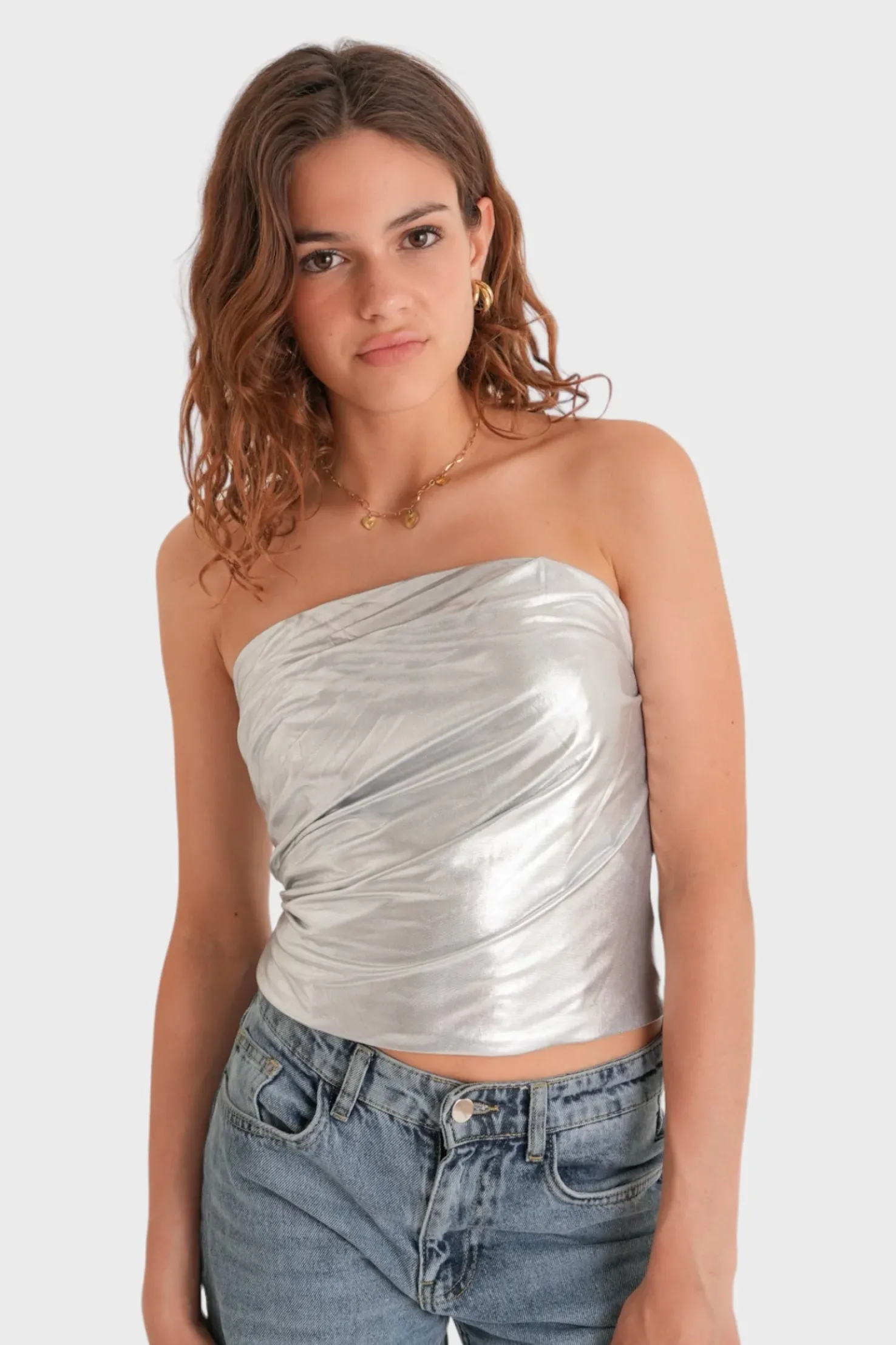 "Glow" top silver