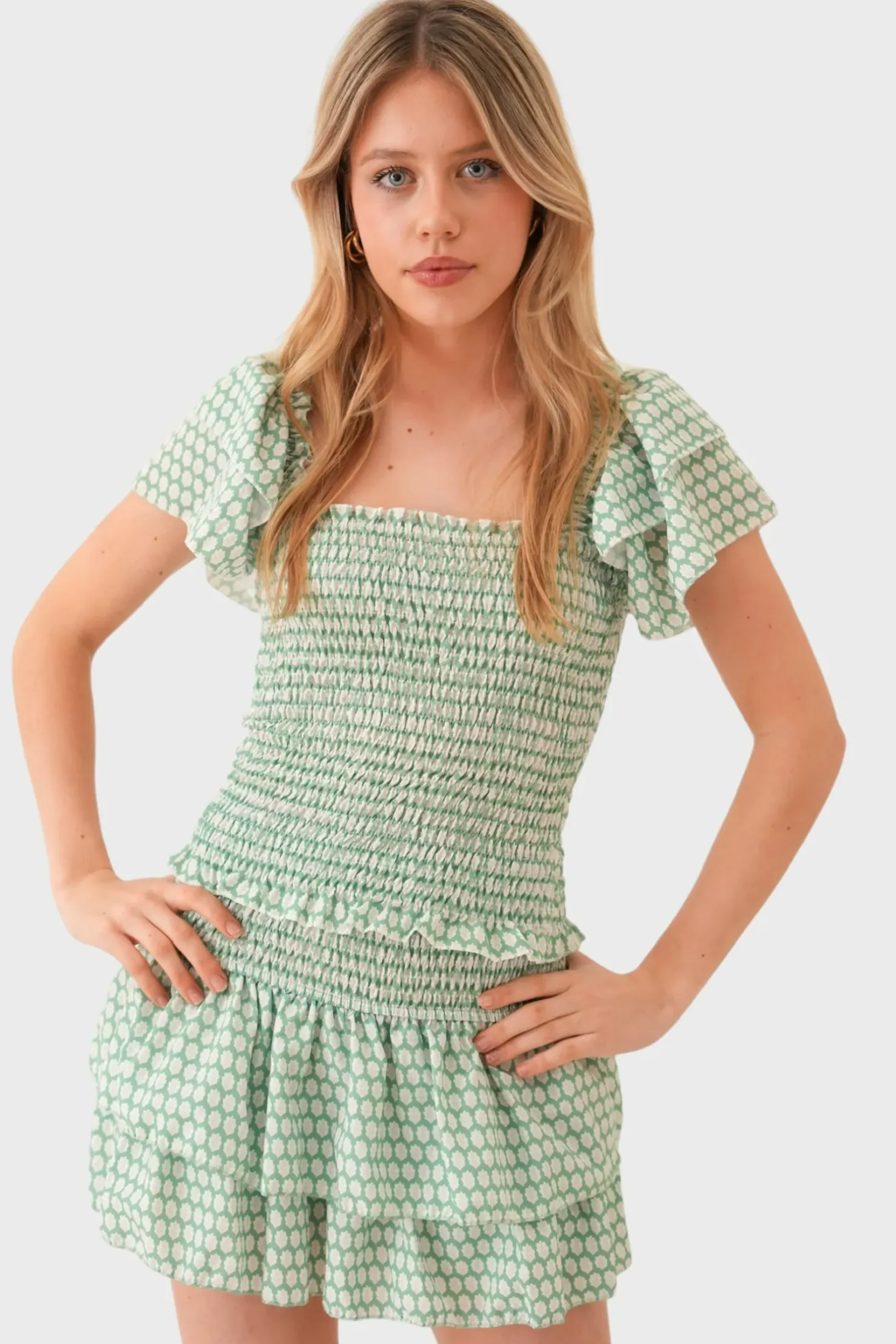 "Lagos" ruffle top