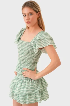 "Lagos" ruffle top