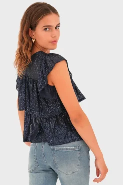 "Lottie" top navy
