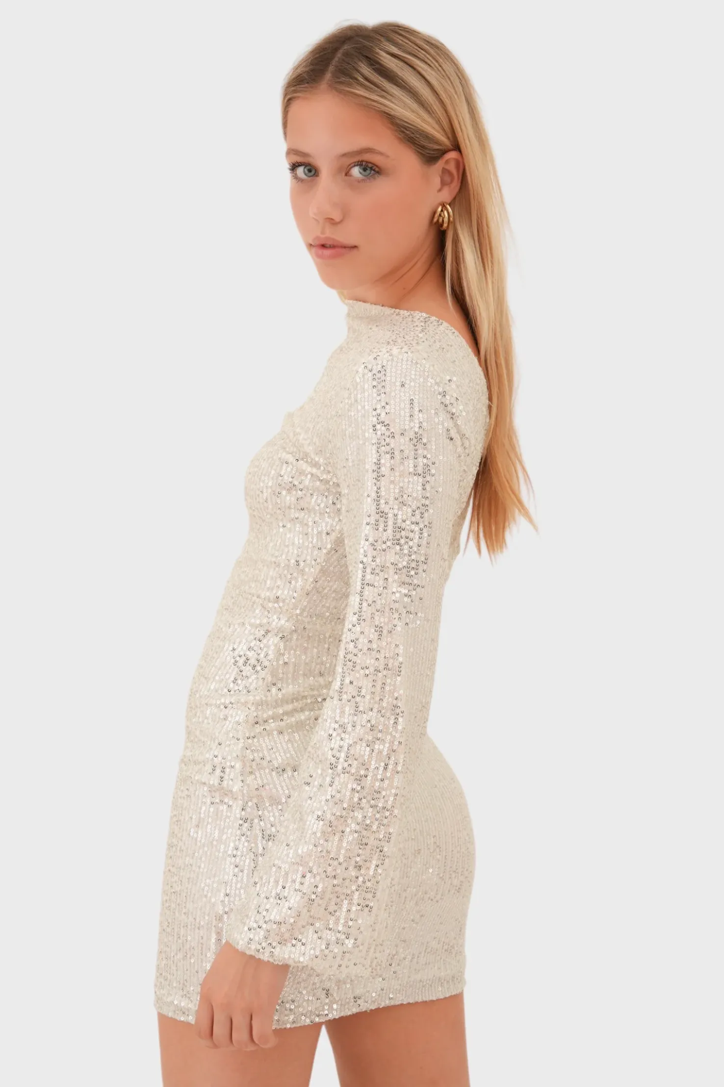 "Shine" dress champagne