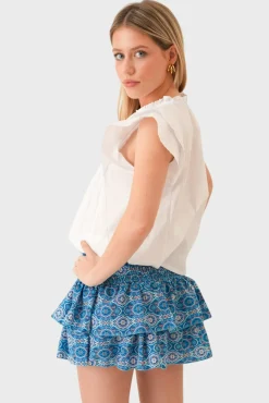 "Tulum" skirt blue